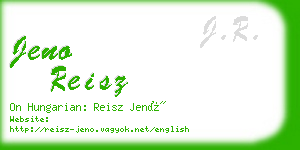 jeno reisz business card